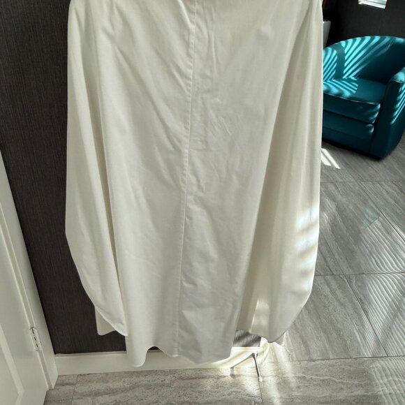 Alexis White Draped Midi Skirt with Front Tie Detail – Size M - Picture 4 of 4